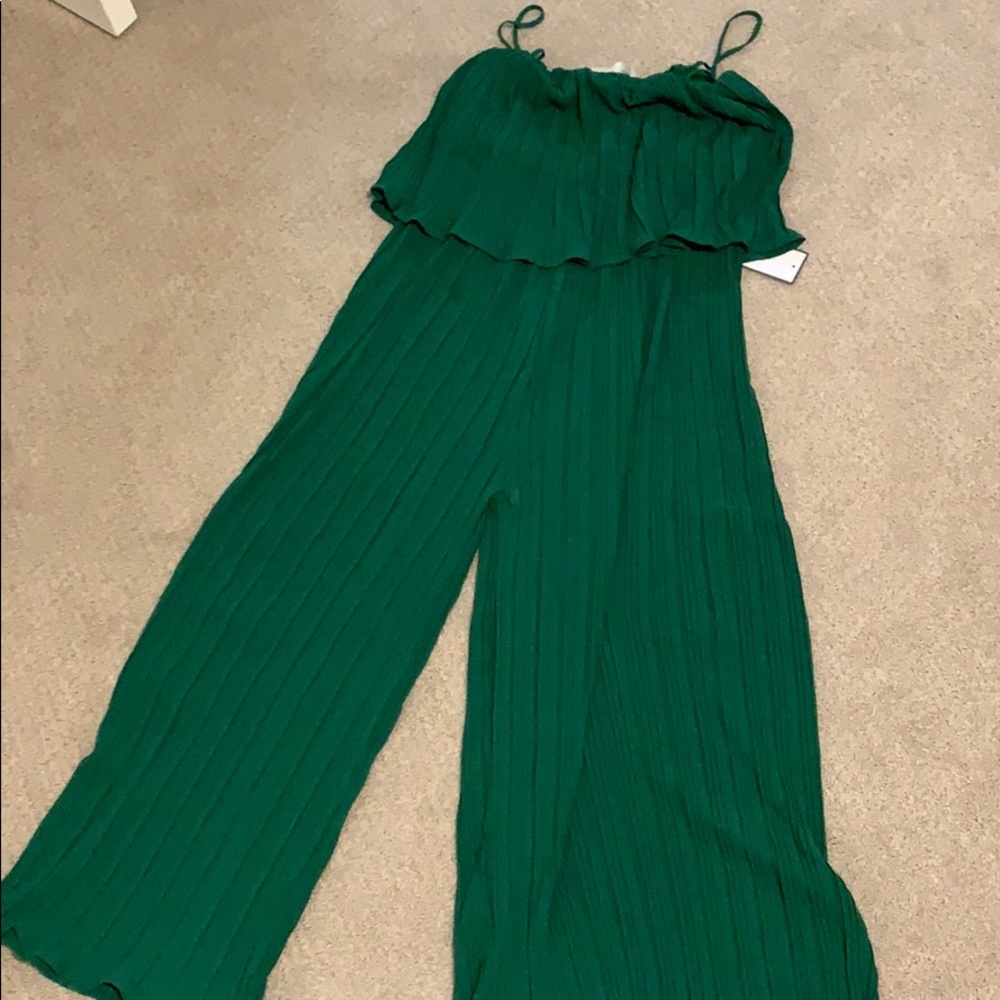 Green jumpsuit